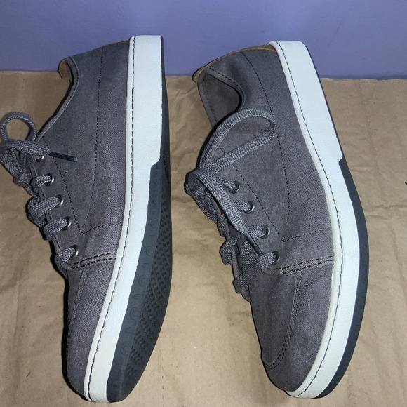 LL Bean Campside Shoes Sneakers Men's Size 10.5 Gray canvas Casual Lace Up - Picture 4 of 7